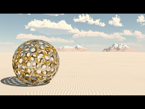 Видео: 3Ds Max. Инопланетная архитектура. Создание биометаллической сферы. Creating biometallic sphere.