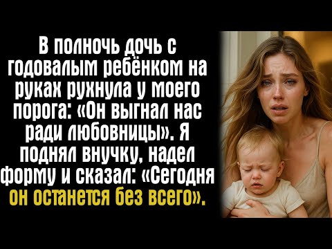 Видео: В полночь дочь с годовалым ребёнком на руках рухнула у моего порога: «Он выгнал нас ради любовницы».