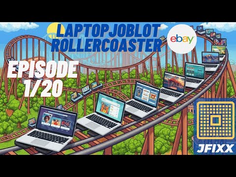 Видео: 1/20 — Ноутбук Joblot Rollercoaster Ebay