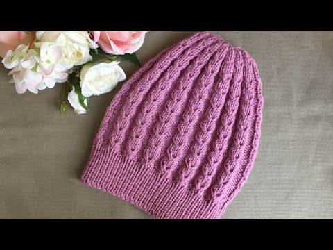 Видео: ВЯЗАНАЯ ЖЕНСКАЯ ШАПКА "INSPIRATION" KNITTED HAT.