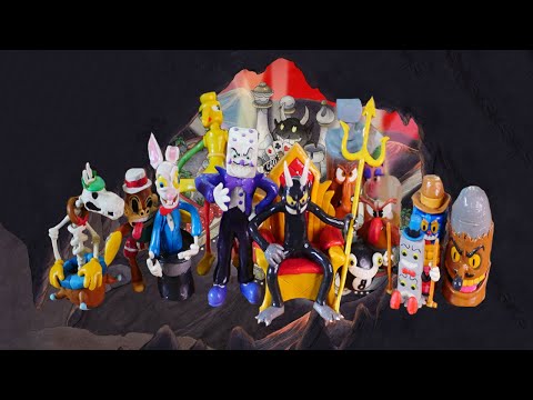 Видео: Cuphead Боссы Чернильный Ад Из Пластилина/Обзор Фигурок Из Пластилина