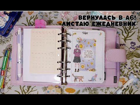 Видео: Мой ежедневник Moterm A6 Lavender | Flipping through the planner