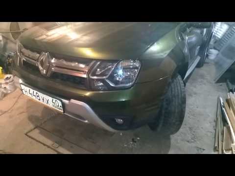 Видео: Renault Duster: Крепление бампера. Устранение зазоров