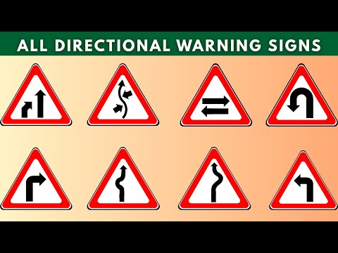 Видео: ВСЕ предупреждающие дорожные знаки | Вопросы для экзамена на получение водительских прав для реал...