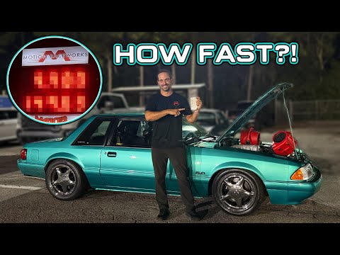 Видео: Как быстро он поедет?! Наш БЕЗУМНЫЙ GT500 Fox проезжает четверть мили!