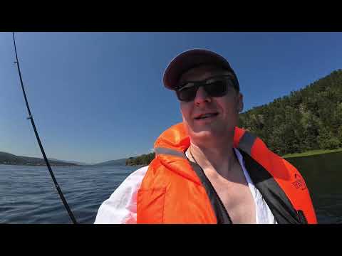 Видео: Енисей, за хариусом Красноярск. Искупался в холодной воде.