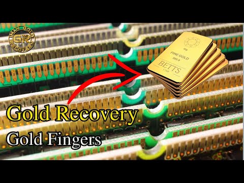 Видео: Извлечение золота из RAM Gold Fingers Scrap Copmuters