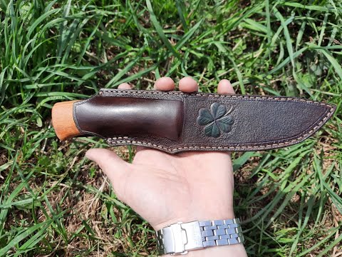 Видео: Как сделать ножны с тиснением!