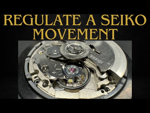 Видео: Как отрегулировать погрешность и частоту биений в часах Seiko Automatic