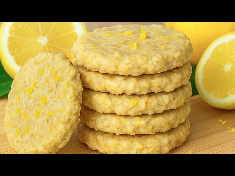 Видео: Лимонное печенье без выпечки 🍋 3 ингредиента, без муки, без глютена — быстрый рецепт!