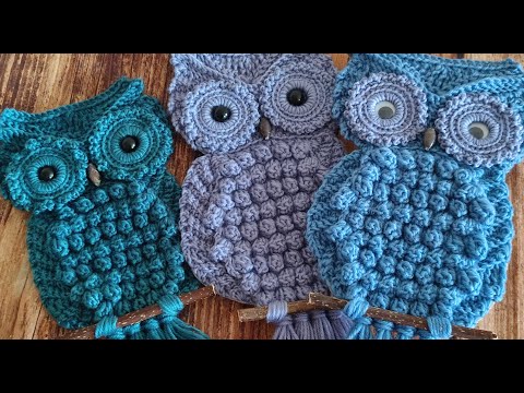 Видео: СОВА крючком. Подробный мастер - класс. / OWL crocheted. Detailed master class.