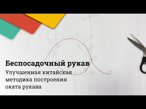 Видео: Построение беспосадочного оката рукава (или оката с минимальной посадкой) по готовой пройме