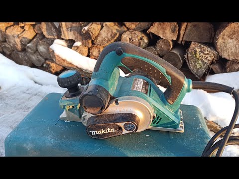 Видео: Makita KP0810CK электро-рубанок. Отзыв после четырех лет эксплуатации. Плюсы и минусы.
