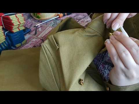 Видео: Подшивка подворотничка на гимнастерку орбазца 1943 г.