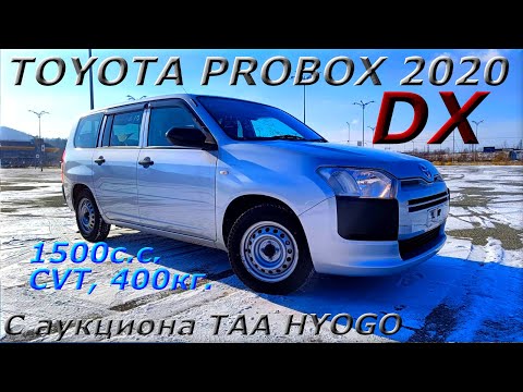Видео: TOYOTA PROBOX, DX, 2020 г. С аукциона TAA HYOGO. Во Владивостоке 1 035 000 р.