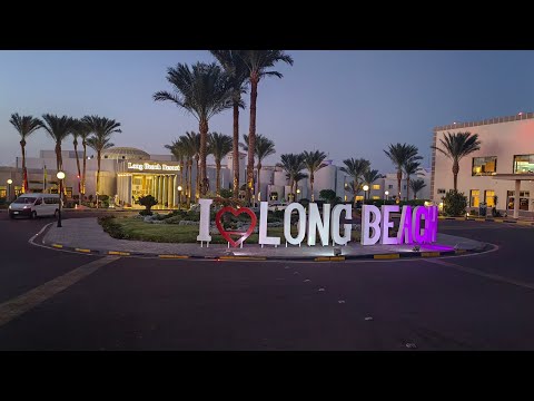 Видео: Long Beach Resort 4* хургада .  территория, море , каскад