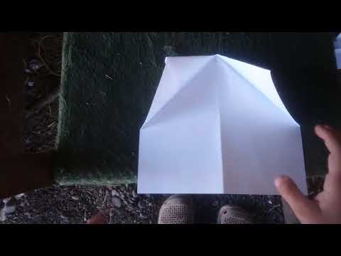 Видео: Самолёт из бумаги который долго летит. Схема сборки