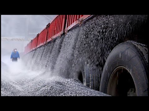 Видео: Удивительный процесс производства бетона! Крупномасштабный бетонный завод!