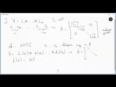 Видео: 16.1 Инвариантное подпространство оператора.