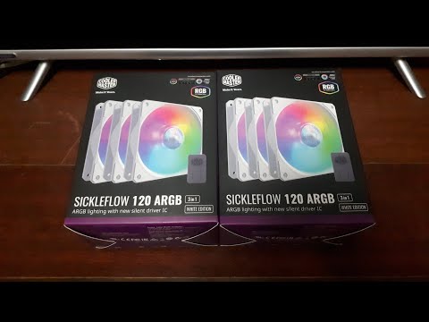 Видео: Вентиляторы COOLER MASTER SICKLEFLOW 120 ARGB 3 IN 1 WHITE EDITION