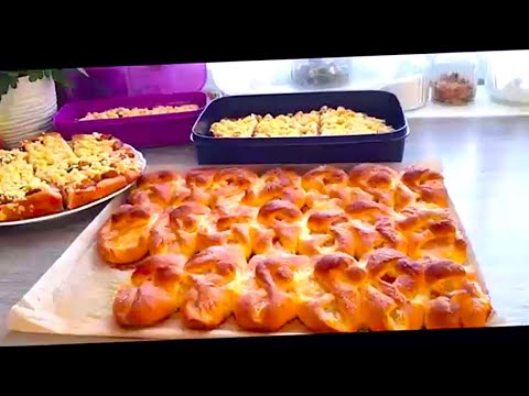 Видео: Пирожки с яблоками!Кухен!День выпечки!