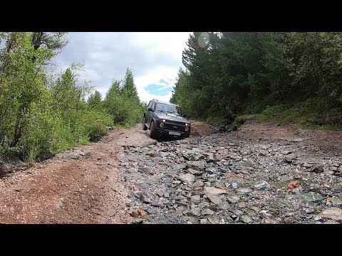 Видео: LADA 4x4 Нива. Дорога на перевал Кату-Ярык.  Вид с горы на долину Чулышмана