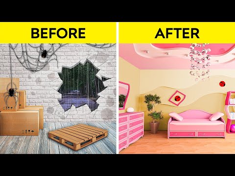 Видео: БОГАТАЯ и БЕДНАЯ КОМНАТА - ЧЕЛЛЕНДЖ 🏠🌟 Эпические идеи секретной комнаты от 123 GO! GLOBAL