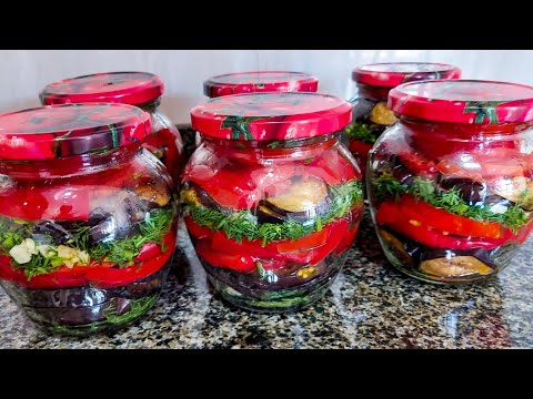 Видео: Кишга Баклажонли соте ёки каватли салат ёпиш / Соте из баклажанов на зиму