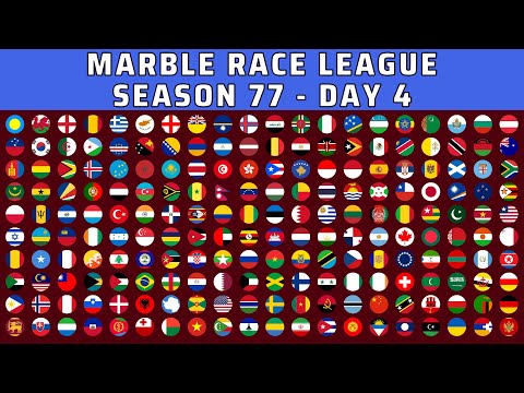 Видео: Marble Race League, сессия 77, день 4, 200 стран