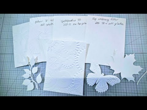 Видео: Использование Gina K Intri-cut с различными папками для тиснения, Impresslit и магнитным ковриком