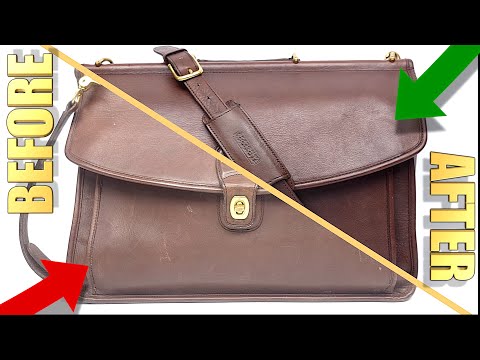 Видео: Как легко отреставрировать старые дизайнерские сумки класса люкс, как эта | Чистка и кондициониро...