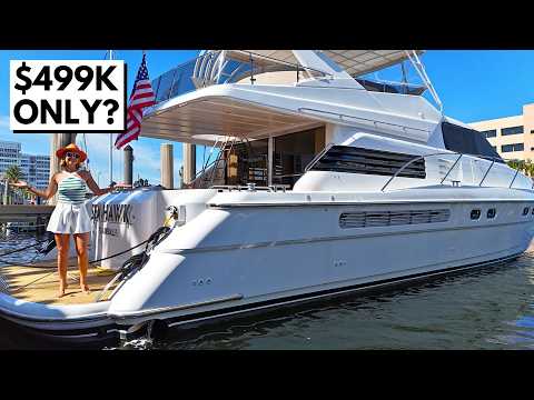 Видео: НА ЭТОЙ ЯХТЕ МОЖНО ЖИТЬ 😳 Тур на моторной яхте Fairline Squadron 65 1997 года выпуска