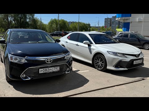 Видео: Toyota Camry 50 2.5i, 2017г,  или Toyota Camry 70 3.5i, 2021г.