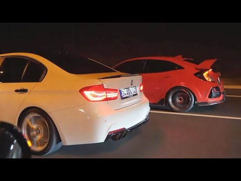 Видео: Гонка в Стамбуле. BMW 340 st3 vs Civic Type R st4 650Hp, BMW M8 st2, BMW M5 st2