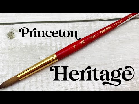 Видео: Princeton Heritage 4050R — Тест акварельной кисти, Эпизод 1