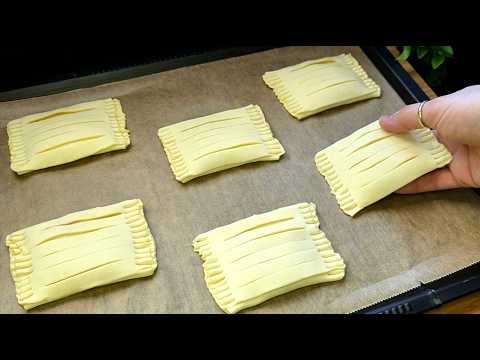 Видео: У тебя есть слоеное тесто? Этот гениальный рецепт готовится за 5 минут и получается фруктовым и небе
