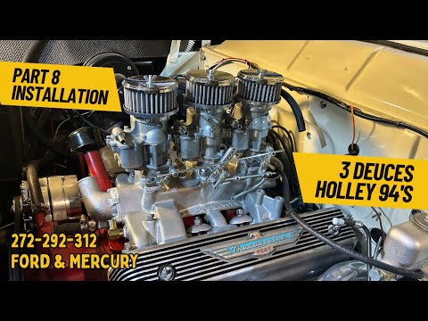 Видео: Установка впускного коллектора Offenhauser Triple Deuce Ford Y Block 292 312