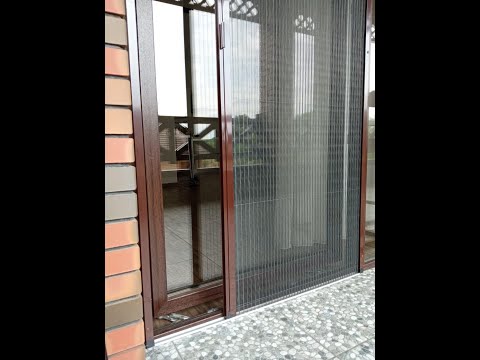 Видео: Москитная сетка "Гармошка". Инструкция по установке.