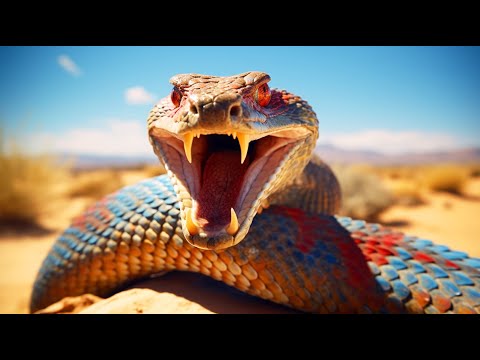 Видео: Ужасающе прекрасные! Самые опасные и красивые змеи в мире! От них нужно бежать как можно дальше!