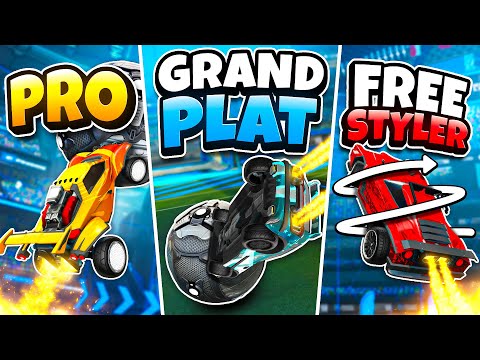Видео: Grand Plat Vs Freestyler Vs Pro в Rocket League