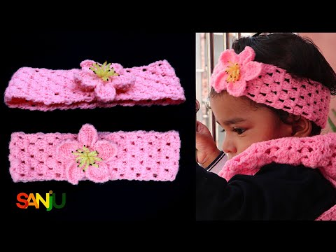 Видео: Простая схема вязания повязки на голову крючком | Схема повязки на голову на хинди | Как связать ...