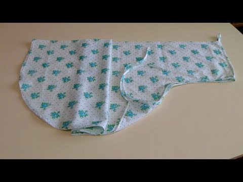 Видео: Пеленка с капюшоном для купания малыша. Diaper for bathing a child.