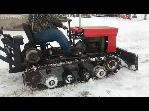 Видео: обзор гусеницы из чего и как все сделано MINI DOZER