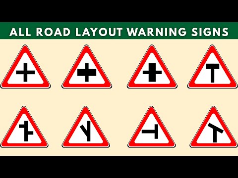 Видео: ВСЕ предупреждающие дорожные знаки | Вопросы для экзамена на получение водительских прав для реал...