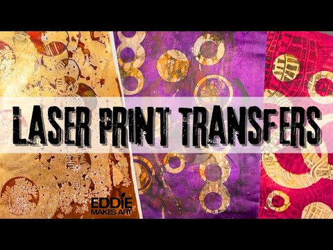 Видео: Круги и лазерная печать на гелевой пластине