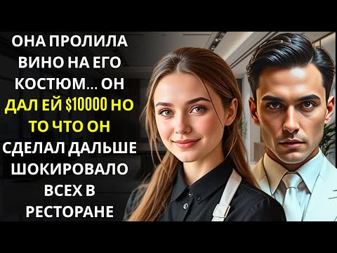 Видео: Она пролила вино на незнакомца… Генеральный директор дал ей чаевые в размере 10 000 долларов.