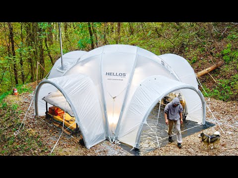 Видео: РОСКОШНЫЙ КЕМПИНГ ⭐ 5-звездочная надувная палатка-иглу для отеля?