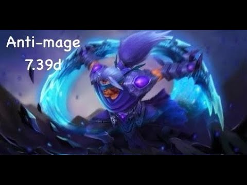 Видео: Anti-Mage 7.39d gameplay. Гайд на Анти-мага от 9к керри