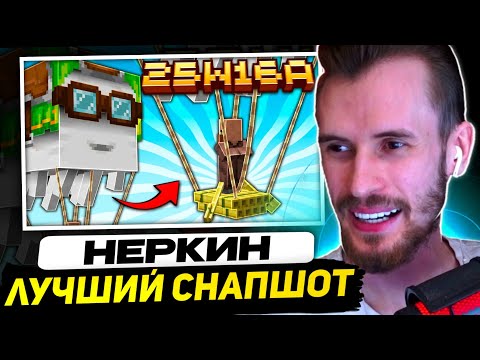 Видео: ЗАКВИЕЛЬ СМОТРИТ НЕРКИНА - Майнкрафт 1.21.6 обновление! 25w16a | Гасты-Дирижабли и Транспорт Мобов