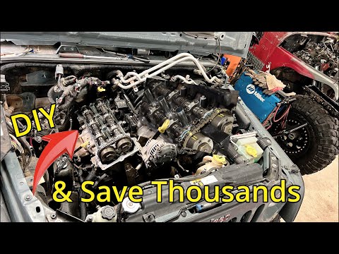 Видео: Замена коромысла Pentastar 3.6. Jeep, Chrysler. тик-тик-тик.